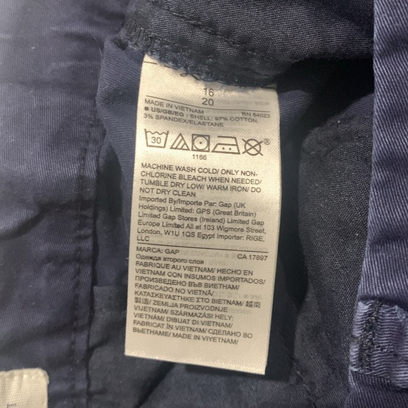 Gap Bermuda Shorts, Size 16, Navy - Picture 5 of 5